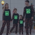 thumbnail image 1 of DAKIMOE Halloween Pajamas Family Matching Glow In The Dark Halloween Print Long Sleeve PJs Set Outfits 2 Pieces Cotton Loungewear Sleepwear for Adult Men Women Kids Toddler, Bat, 6-7Y, 1 of 8