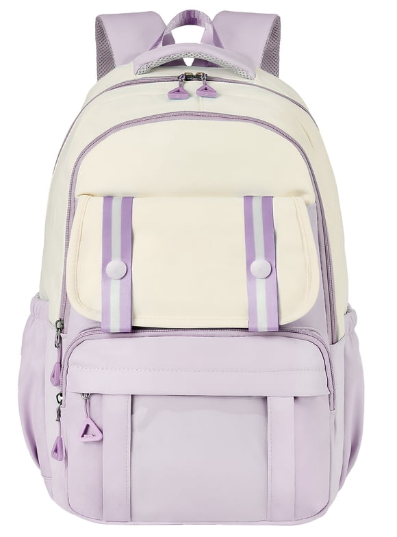 Kids Backpack, Large Capacity School Bookbag for 15.6 Inch Laptop, Water-Resistant Cute Girl Backpacks for Teen adults, Lightweight Travel Daypack for Middle School College