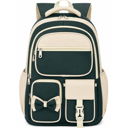 DAKIMOE Kids Backpack School Backpacks for Teens Cute Girlish Middle High School Bookbag Large Capacity Lightweight Waterproof Daypack for College Students