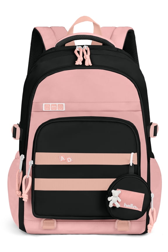 Large School Backpack for Girls Boys Lightweight Spacious Kids Bookbag with Multiple Pockets for Middle School College