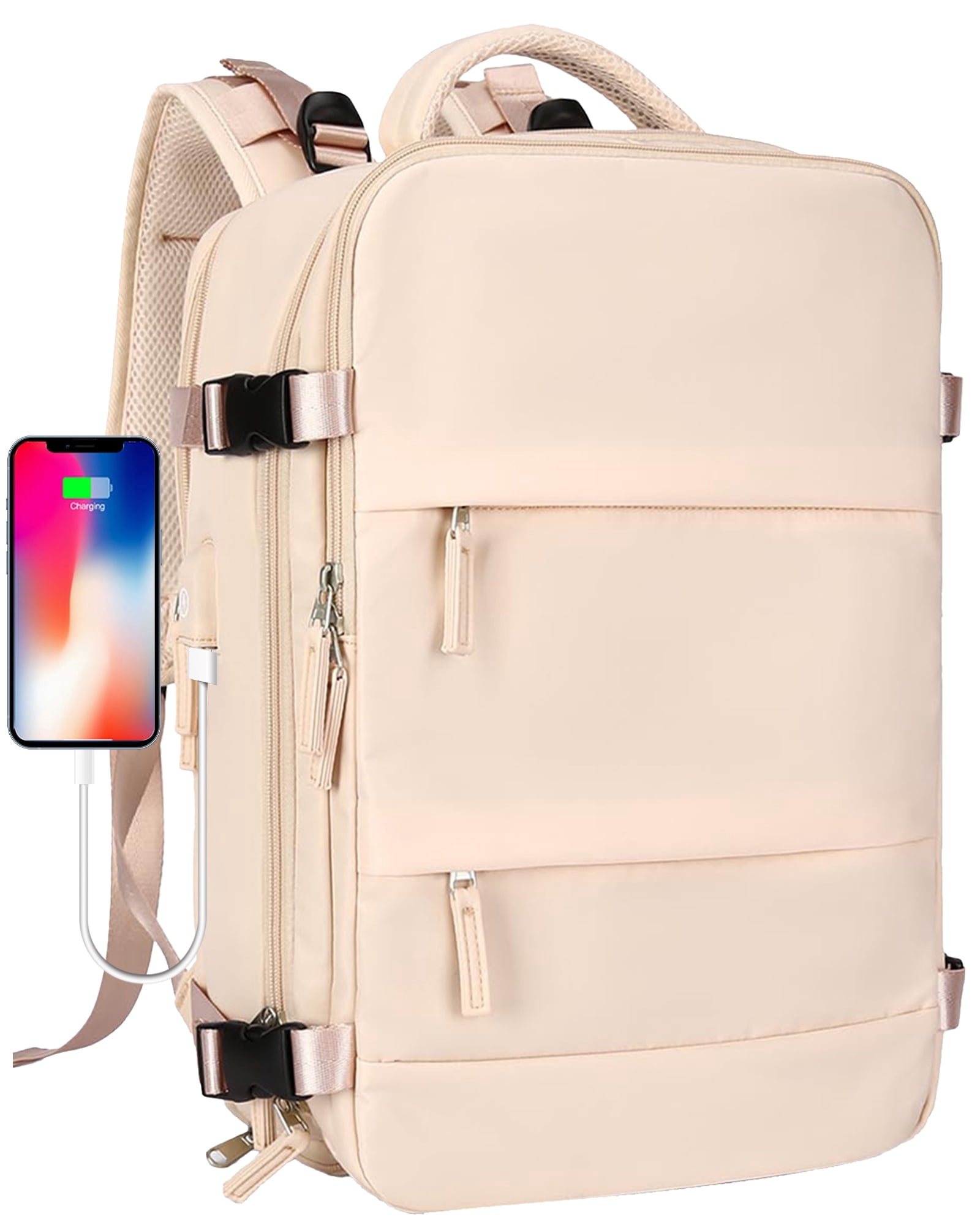 DAKIMOE Large Travel Backpack for Women Men Laptop Bag Airline Approved ...