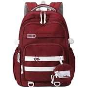 Large School Backpack for Girls Boys Lightweight Spacious Kids Bookbag with Multiple Pockets for Middle School College, 