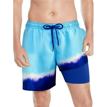 DAKIMOE Men's Swim Trunks with Mesh Lining Quick Dry Sports Shorts Beach Shorts Boardshorts Bathing Suit Swimwear, 2XL