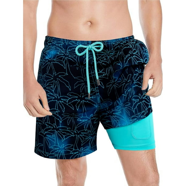 Inadays Quick Dry Men's Swim Trunks with Mesh Lining, Sports Beach