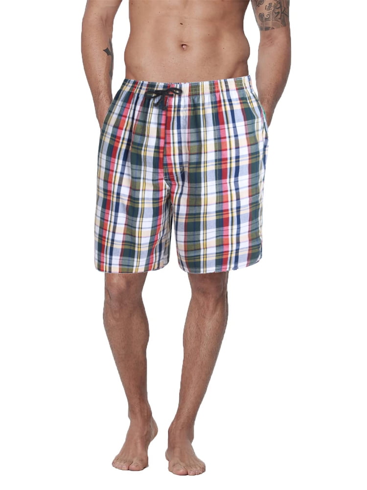 DAKIMOE Mens Sleep Shorts Pajama Shorts Cotton Sleeping Short Pajamas