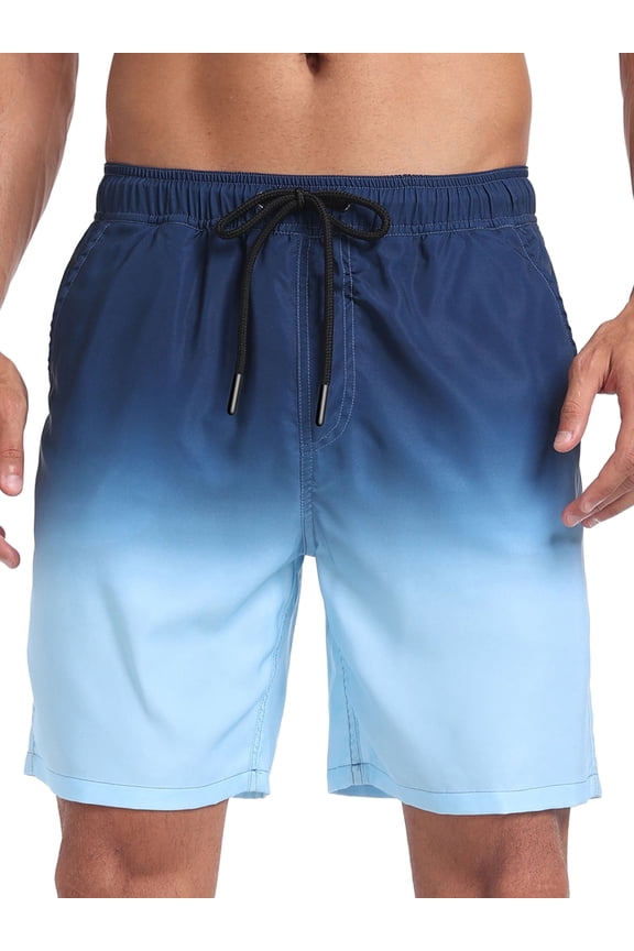 Mens Swim Trunks with Compression Liner Quick Dry Sports Beach Shorts for Men Swimming Board Shorts Bathing Suits with Pockets Swimwear Surfing S to XL