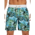 thumbnail image 1 of DAKIMOE Mens Swim Trunks with Compression Liner Quick Dry Sports Beach Shorts for Men Swimming Board Shorts Bathing Suits with Pockets Swimwear Surfing S to XL, 1 of 10