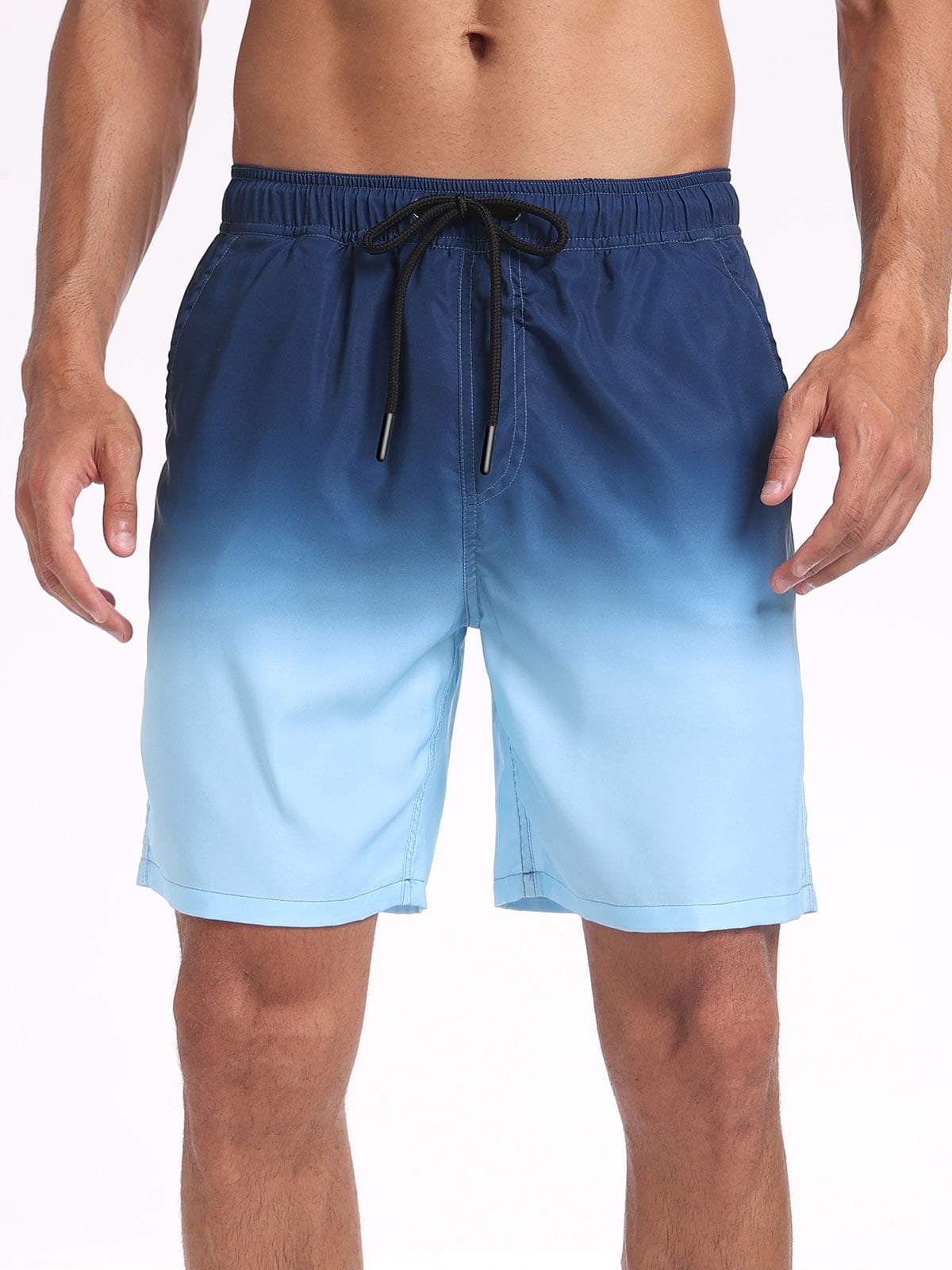 DAKIMOE Mens Swim Trunks with Compression Liner Quick Dry Sports Beach ...