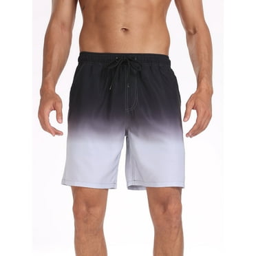 DAKIMOE Mens Swim Trunks with Compression Liner Quick Dry Sports Beach Shorts for Men Swimming Board Shorts Bathing Suits with Pockets Swimwear Surfing S to XL