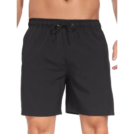 DAKIMOE Mens Swim Trunks with Compression Liner Quick Dry Sports Beach Shorts for Men Swimming Board Shorts Bathing Suits with Pockets Swimwear Surfing S to XL