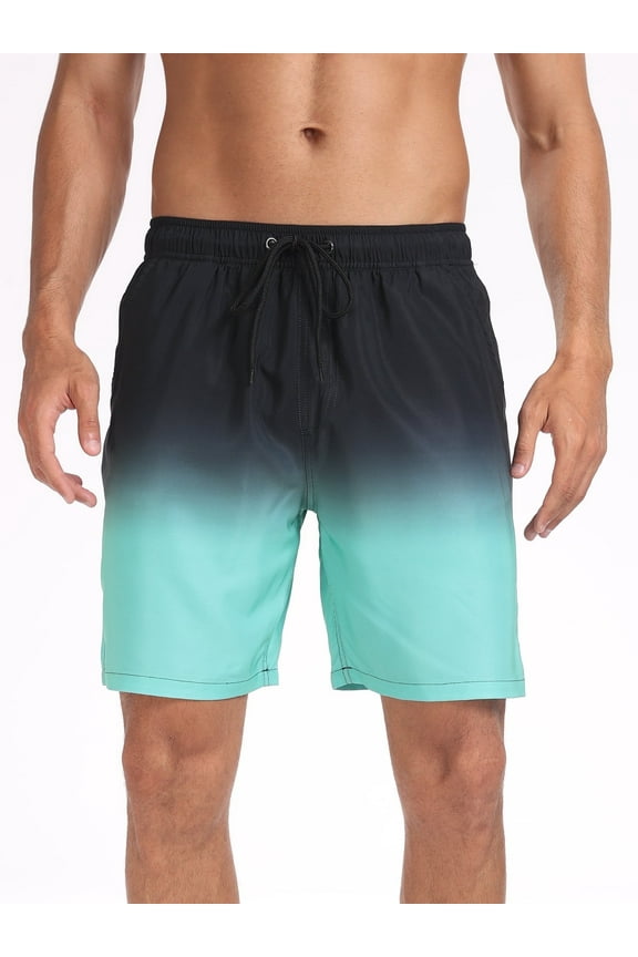 Mens Swim Trunks with Compression Liner Quick Dry Sports Beach Shorts for Men Swimming Board Shorts Bathing Suits with Pockets Swimwear Surfing S to XL