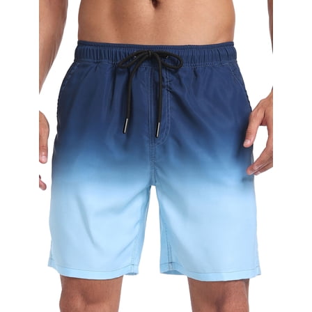 DAKIMOE Mens Swim Trunks with Compression Liner Quick Dry Sports Beach Shorts for Men Swimming Board Shorts Bathing Suits with Pockets Swimwear Surfing S to XL