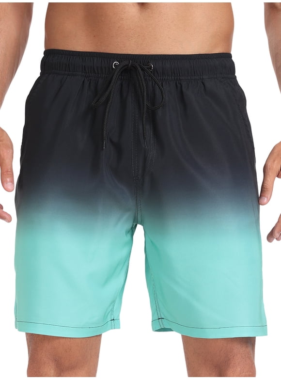 Mens Swim Trunks with Compression Liner Quick Dry Sports Beach Shorts for Men Swimming Board Shorts Bathing Suits with Pockets Swimwear Surfing S to XL