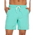thumbnail image 1 of DAKIMOE Mens Swim Trunks with Compression Liner Quick Dry Sports Beach Shorts for Men Swimming Board Shorts Bathing Suits with Pockets Swimwear Surfing S to XL, 1 of 10