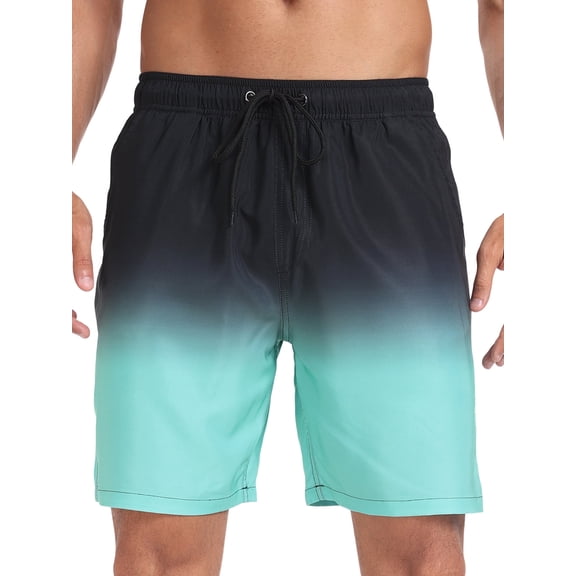 DAKIMOE Mens Swim Trunks with Compression Liner Quick Dry Sports Beach Shorts for Men Swimming Board Shorts Bathing Suits with Pockets Swimwear Surfing S to XL