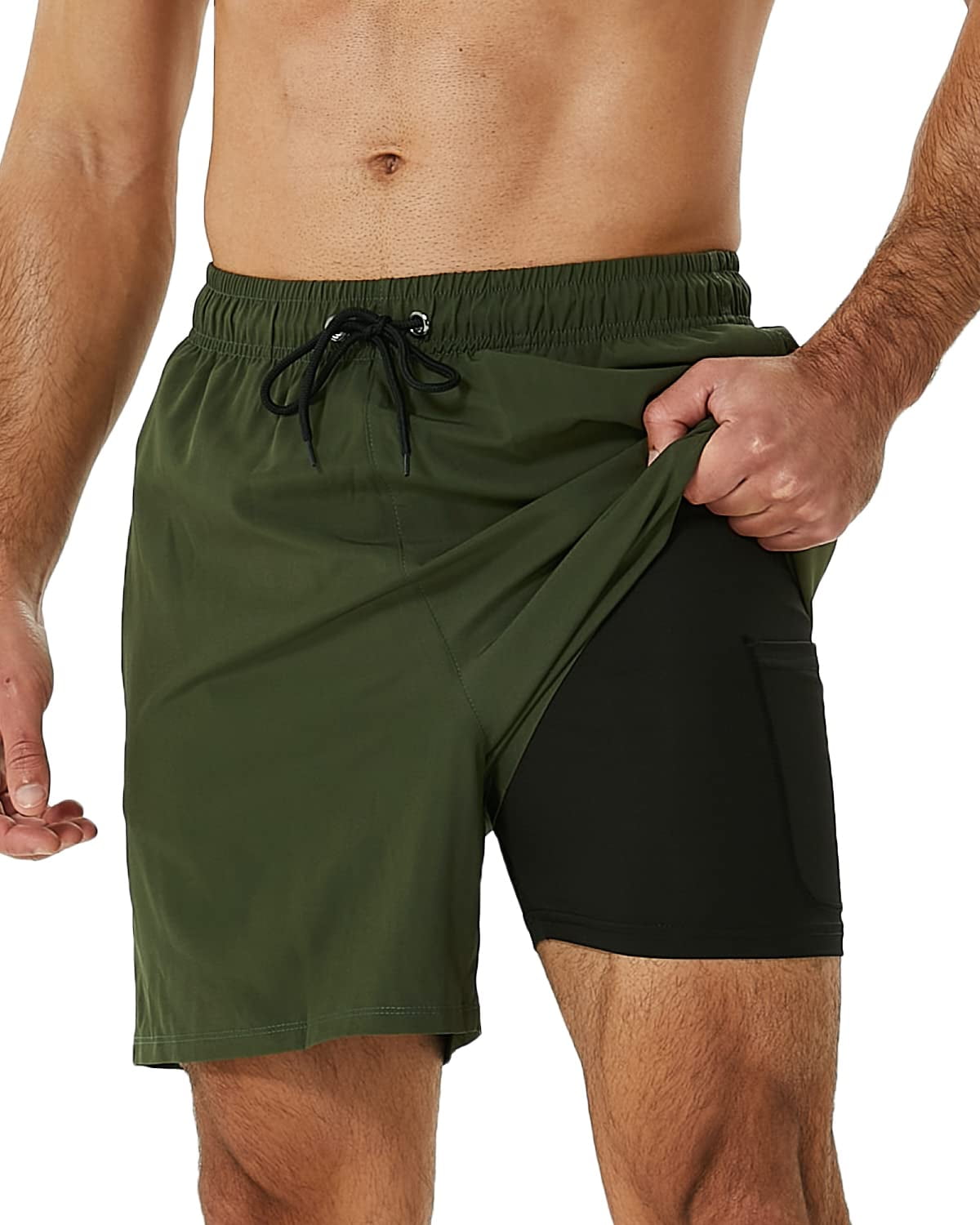 Skull & Crossbones Men's Swim Trunks - Quick-Dry Beach Shorts With Pockets - View #7