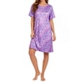 thumbnail image 1 of DAKIMOE Nightgowns for Women Soft Short Sleeve Night Shirts Womens Print Sleep Shirts Loose Comfy Pajamas Sleepwear, 1 of 7