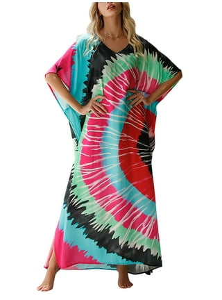 Tie dye swimsuit cover up dress online