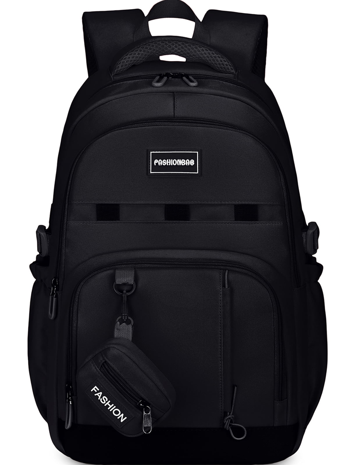 DAKIMOE School Backpack for College High Middle School Fashion Student Bag Cute Aesthetic Teen Bookbag for Teens Women Kids Girls Black