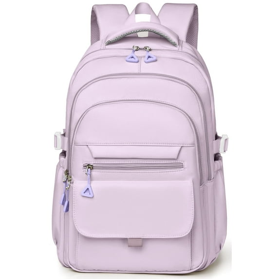 DAKIMOE School Backpack for College High Middle School Fashion Student bag, Cute Aesthetic Teen Bookbag for Teens Women, Purple