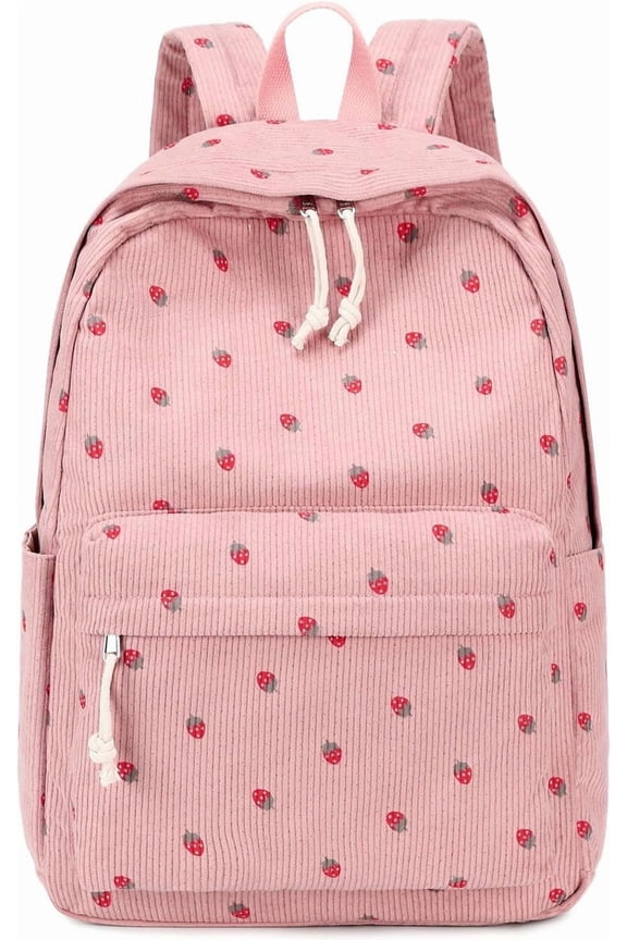 School Backpack for Kids Teens Girls Cute Girlish Middle High School Bookbag Large Capacity Lightweight Daypack for College Students Pink