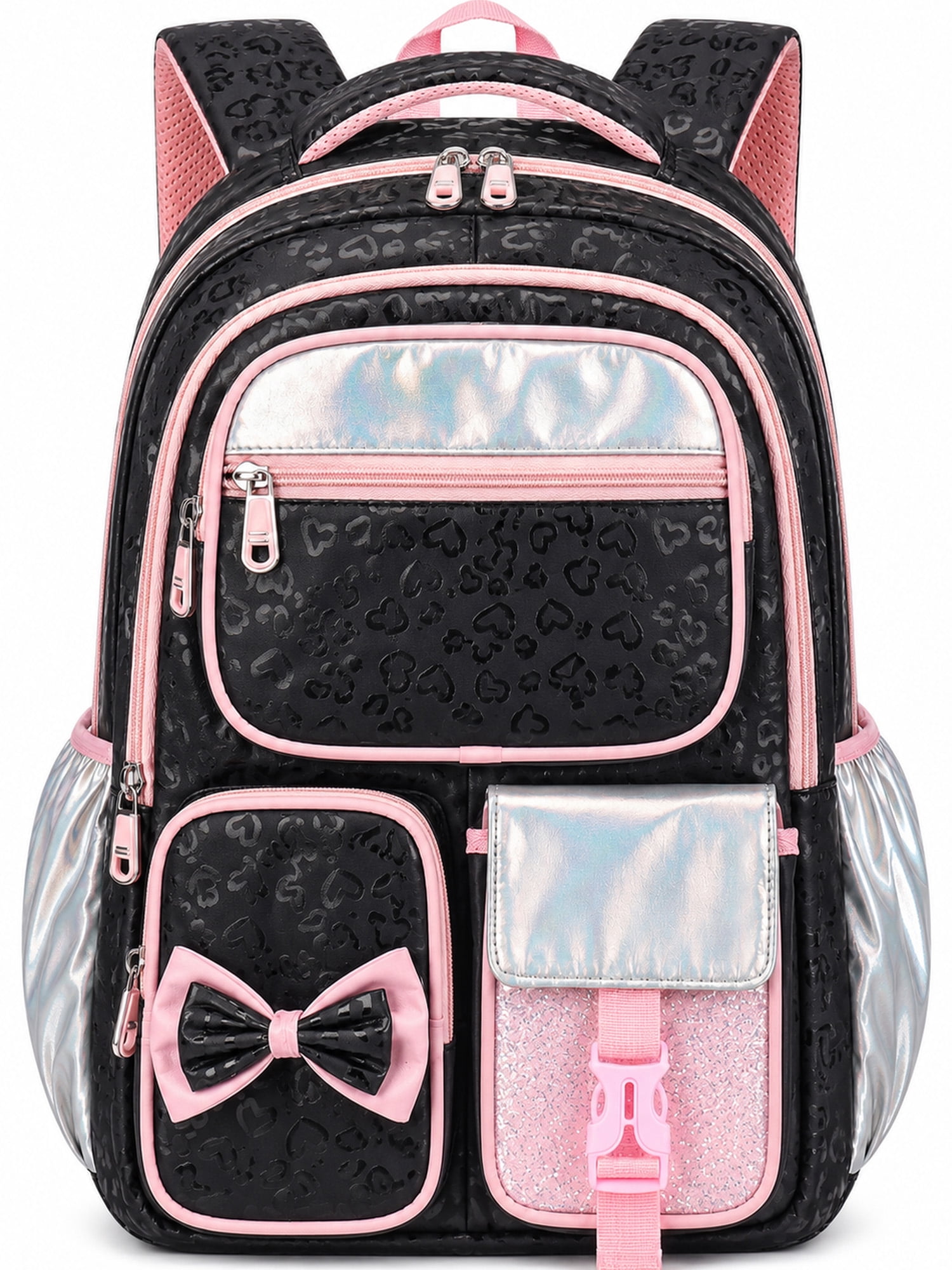 designer leather backpack womens Women's Faux with Detachable Coin Purse Color:Gold/Blue in style zip pocket Rod Review Best Collapsible