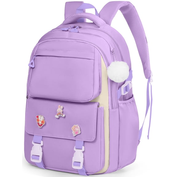 DAKIMOE Kids Backpack School Backpacks for College Cute Girl Middle High School Bookbag Large Capacity Lightweight Waterproof Daypack for Teens Students