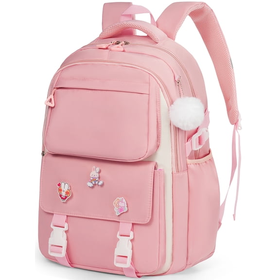 DAKIMOE Kids Backpack School Backpacks for College Cute Girl Middle High School Bookbag Large Capacity Lightweight Waterproof Daypack for Teens Students