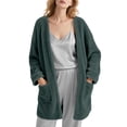 thumbnail image 1 of DAKIMOE Sleep Cardigans Robe Bed Jackets for Women Toasty Cozy Sherpa Coat Cloud-Soft House Jacket Loose Oversized Fleece Fuzzy Outwear, S-XXL, 1 of 9