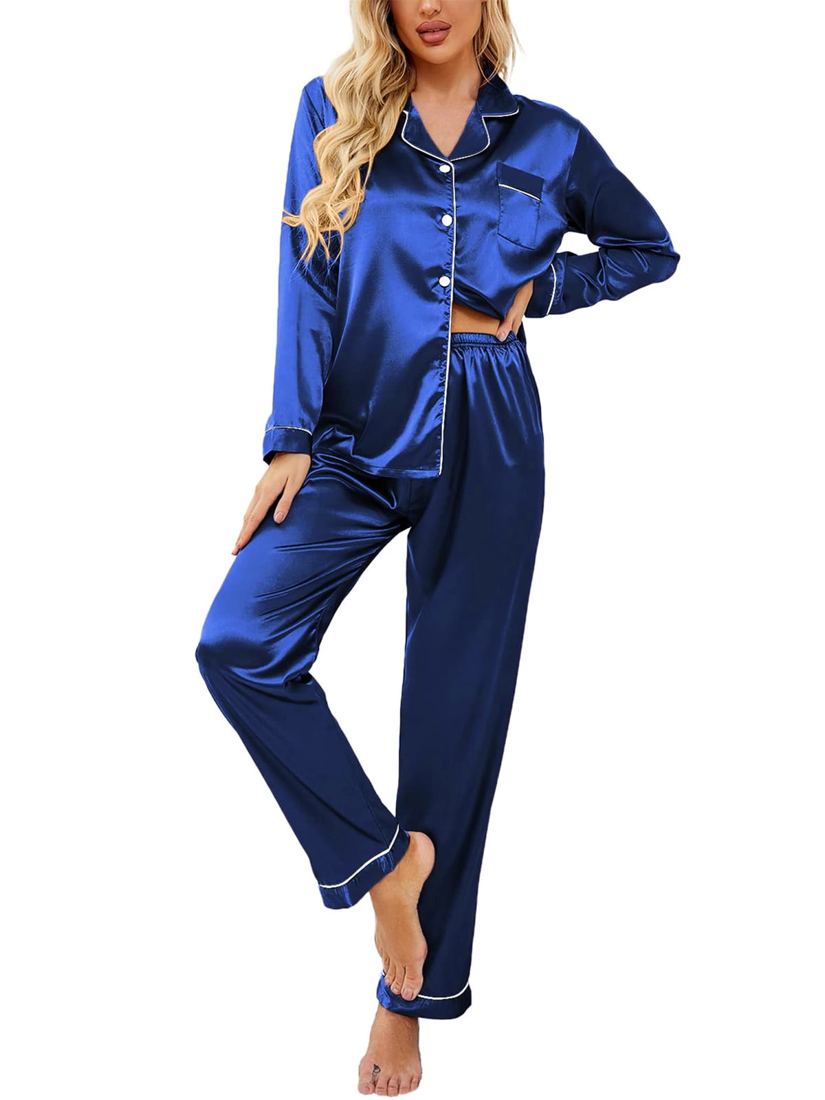 premium satin pajama set with silk feeling#pajamas#satin#sleepwear#Tony&Candice