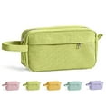thumbnail image 1 of DAKIMOE Pencil Case Cute Pencil Pouch Corduroy Colored Large Capacity Soft Lightweight Versatile Stationary for Students Teens Adults, Green, 1 of 11