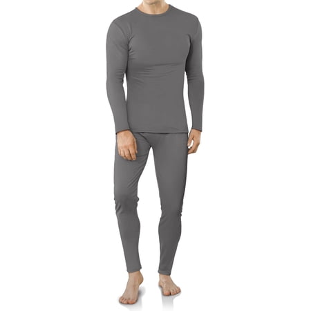 DAKIMOE Thermal Underwear for Men Long Johns with Fleece Lined, Base Layer Men Cold Weather Top Bottom