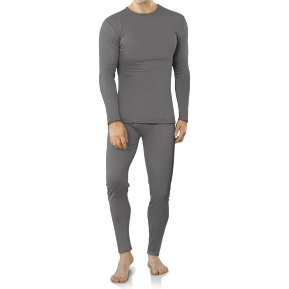 DAKIMOE Thermal Underwear for Men Long Johns with Fleece Lined, Base Layer Men Cold Weather Top Bottom