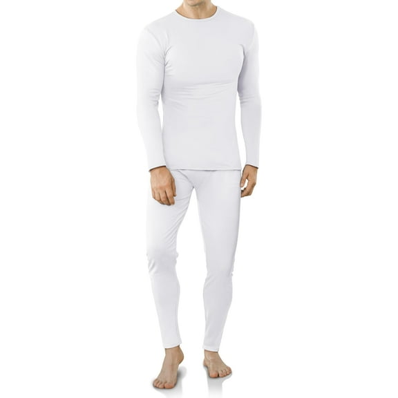 DAKIMOE Thermal Underwear for Men Long Johns with Fleece Lined, Base Layer Men Cold Weather Top Bottom