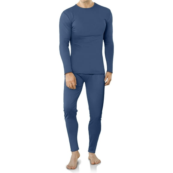 DAKIMOE Thermal Underwear for Men Long Johns with Fleece Lined, Base Layer Men Cold Weather Top Bottom