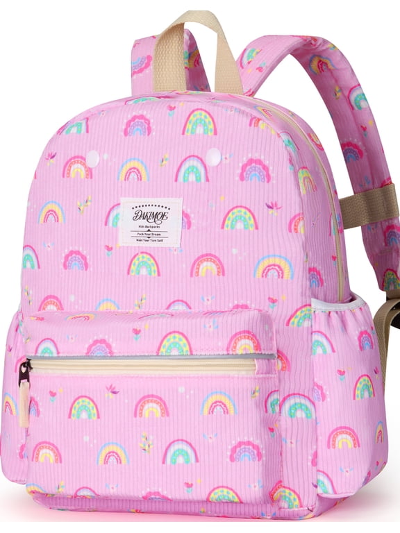 Toddler School Backpack for Girls and Boys 2-5 Kids Bookbags Preschool Kindergarten Backpacks 13.5" Corduroy Daycare Bags School Travel