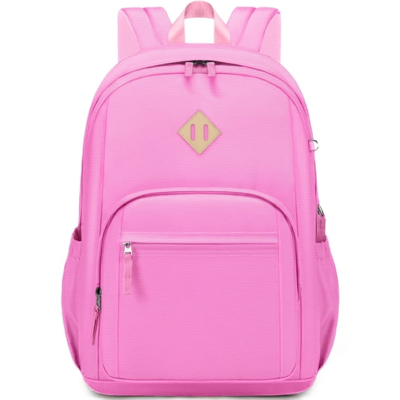 DAKIMOE School Backpack for College High Middle School with Computer Compartment Large Capacity Scratch-proof for Travel College Bussiness, Pink