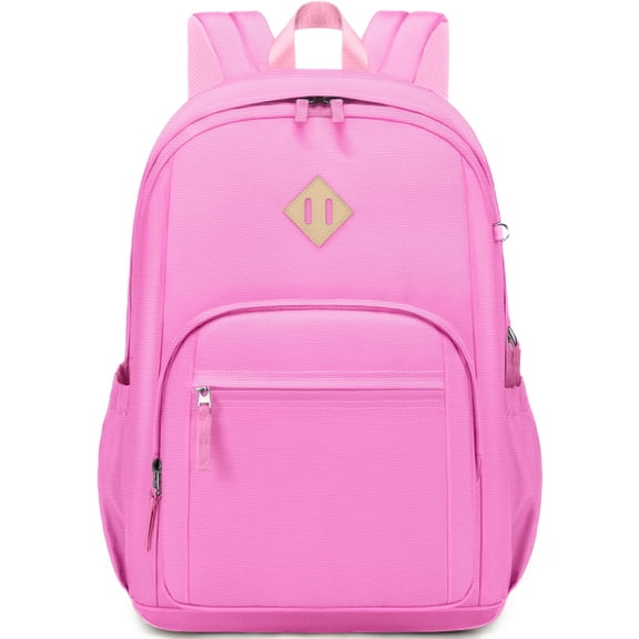 DAKIMOE School Backpack for College High Middle School with Computer Compartment Large Capacity Scratch-proof for Travel College Bussiness, Pink
