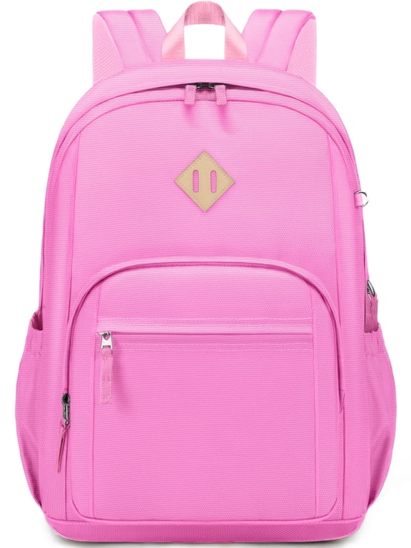 School Backpack for College High Middle School with Computer Compartment Large Capacity Scratch-proof for Travel College Bussiness, Pink