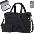 thumbnail image 1 of DAKIMOE Travel Duffel Bag for Women Gym Bag with USB Charging Port Large Weekender Overnight Bag Yoga Duffle Bags with Wet Pocket and Shoes Compartment, Black, 1 of 12