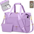 thumbnail image 1 of DAKIMOE Travel Duffle Bag Set for Women 2 Pack, Large Waterproof Weekender Overnight Carry On with Toiletry Bag/USB Charging Port/Wet Pocket/Shoe Compartment, Gym Hospital Labor Delivery Duffel Tote, 1 of 9