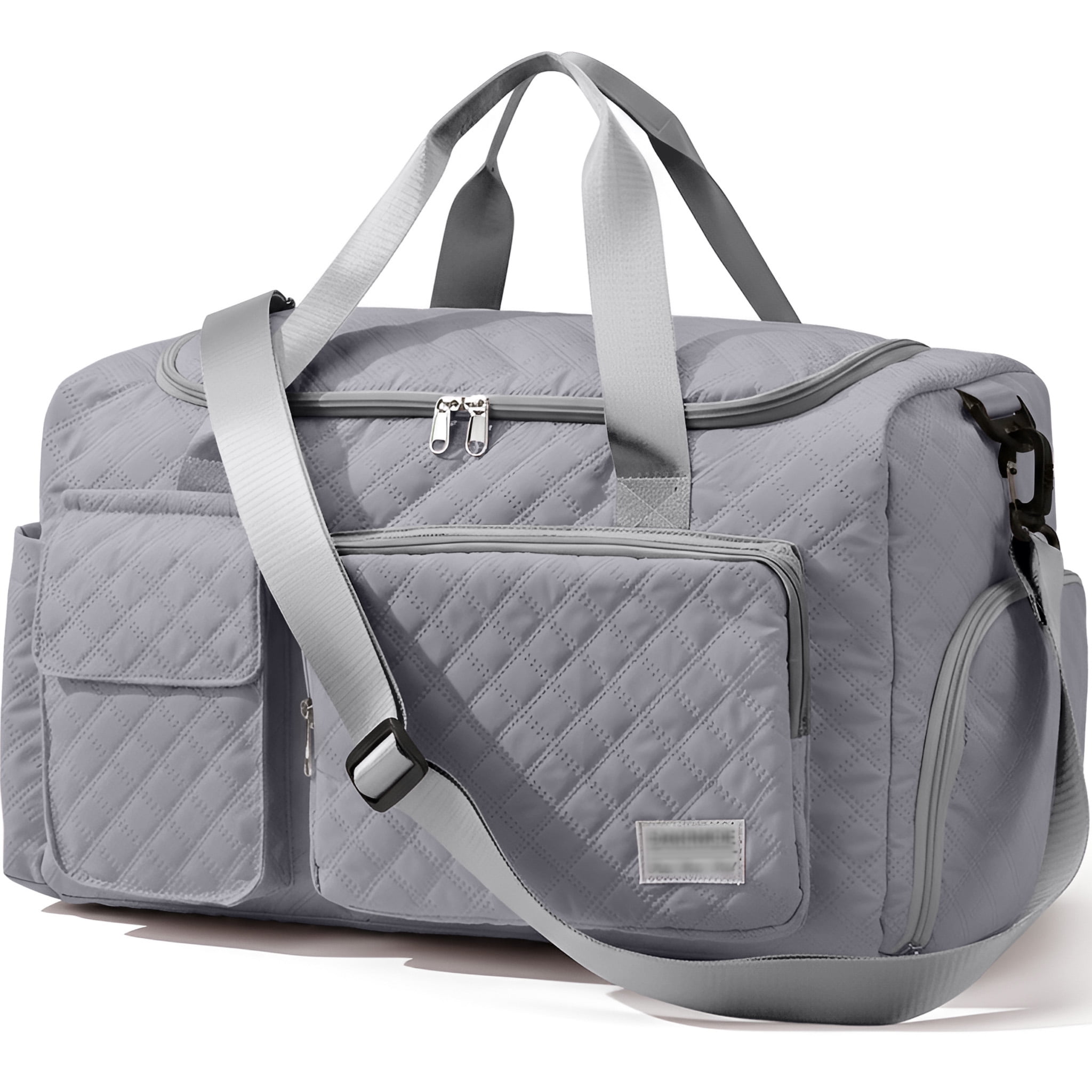DAKIMOE Travel Duffle Bag Women Men Weekender Bags Carry Gym Bag Wet Pocket Adjustable Strap Shoe Compartment Foldable Waterproof Overnight Tote Bag