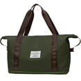 thumbnail image 1 of DAKIMOE Weekender Bags for Women, Travel Bag Carry on Gym Bag, Travel Duffle Bag with Wet Dry Pocket/Front Phone Pocket/Trolley Sleeve Pocket, Olive Green, 1 of 9