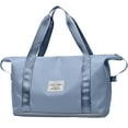 thumbnail image 1 of DAKIMOE Weekender Bags for Women, Travel Bag Carry on Gym Bag, Travel Duffle Bag with Wet Dry Pocket/Front Phone Pocket/Trolley Sleeve Pocket, Blue, 1 of 10