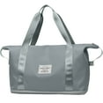thumbnail image 1 of DAKIMOE Weekender Bags for Women, Travel Bag Carry on Gym Bag, Travel Duffle Bag with Wet Dry Pocket/Front Phone Pocket/Trolley Sleeve Pocket, Grey, 1 of 10