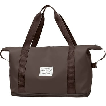 DAKIMOE Weekender Bags for Women, Travel Bag Carry on Gym Bag, Travel Duffle Bag with Wet Dry Pocket/Front Phone Pocket/Trolley Sleeve Pocket, Grown