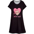 thumbnail image 1 of DAKIMOE Cotton Nightgowns for Women Soft Cotton Short Sleeve Night Shirts Womens Print Sleep Shirts Loose Comfy Pajamas Sleepwear, 1 of 7