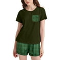 thumbnail image 1 of DAKIMOE Womens Pajama Sets 2 Piece Sets for Women Summer Sets Short Sleeve Pajamas Lounge Set Casual Sleepwear Loungewear PJS, S-XXL, 1 of 10