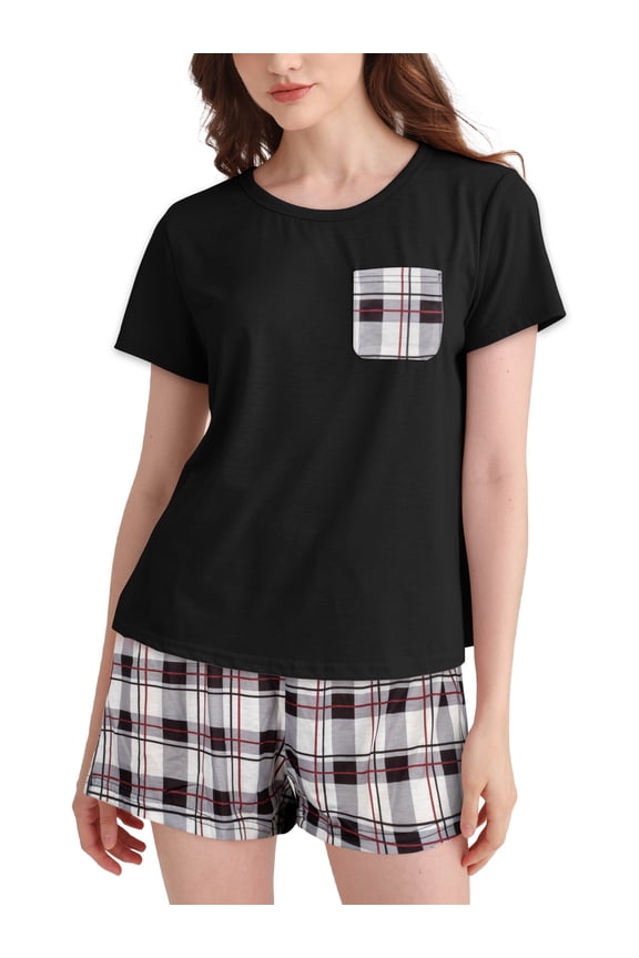 Womens Pajama Sets 2 Piece Sets for Women Summer Sets Short Sleeve Pajamas Lounge Set Casual Sleepwear Loungewear PJS, S-XXL