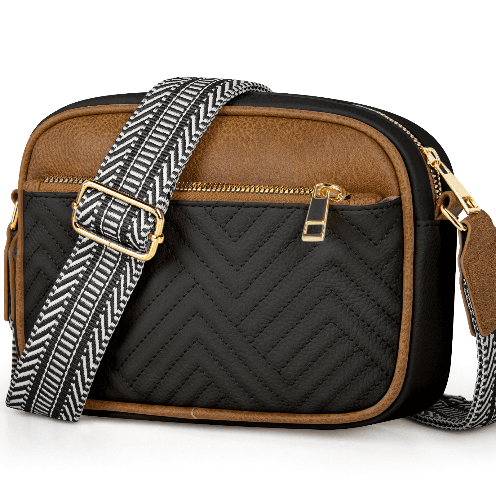 K·LORD Women's Vegan Leather Crossbody Bag - Small Shoulder Purse With Wide Adjustable Strap - View #8